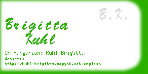 brigitta kuhl business card